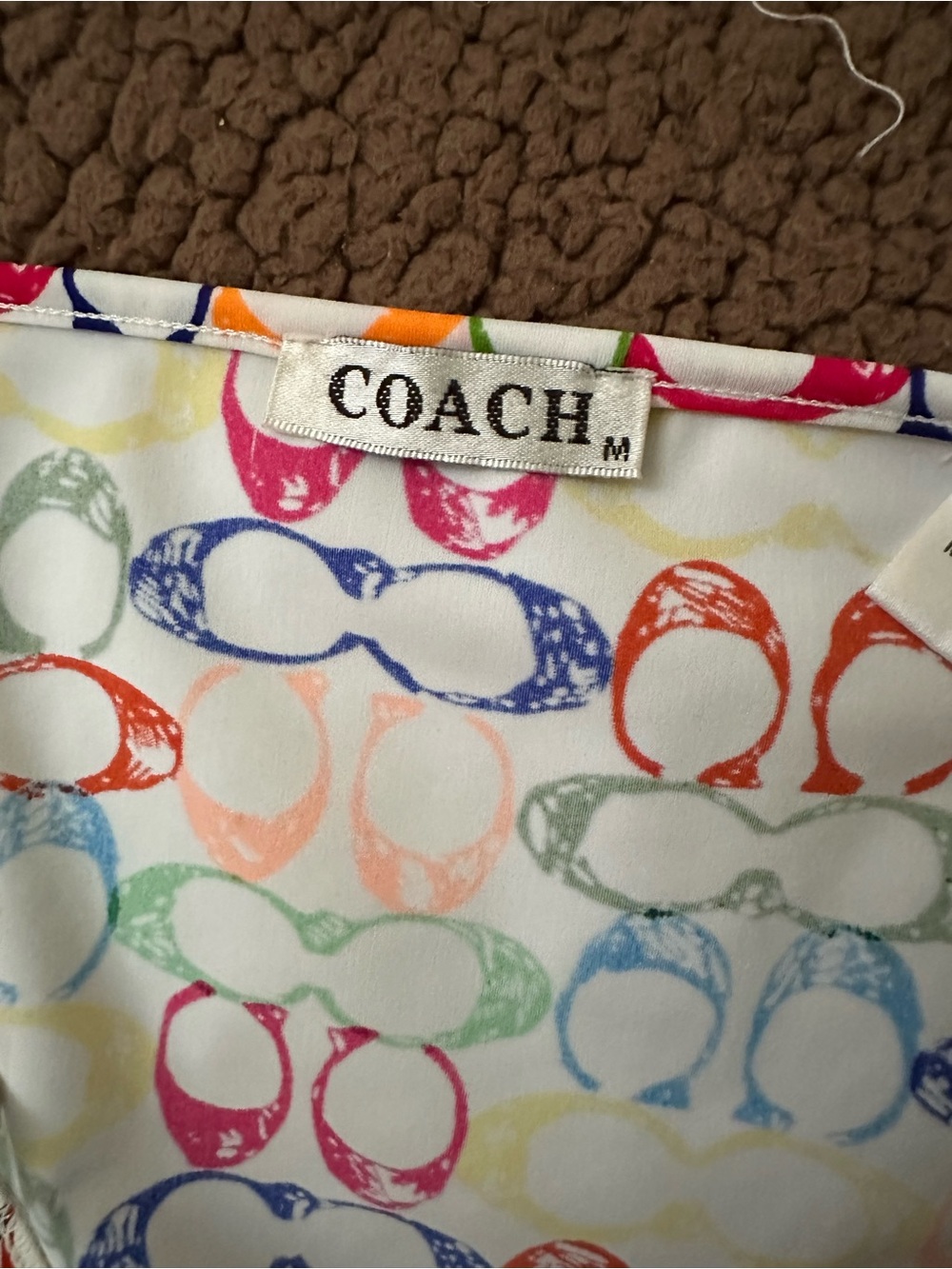 Vintage Coach Rainbow 2 pc Bikini Size M - Picture 3 of 4